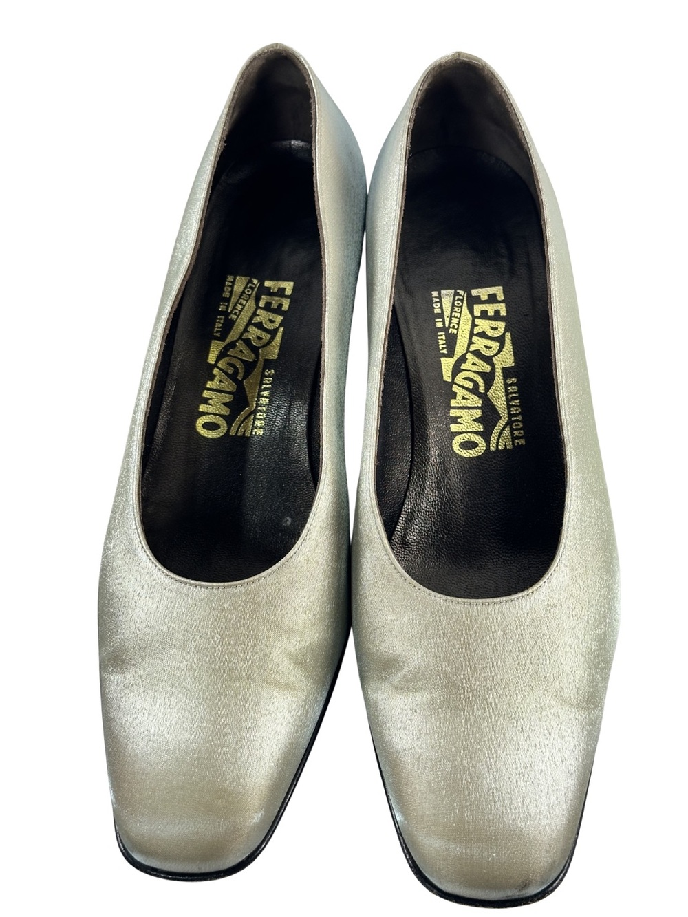 Salvatore Ferragamo Women’s Metallic Pumps | Made In Italy